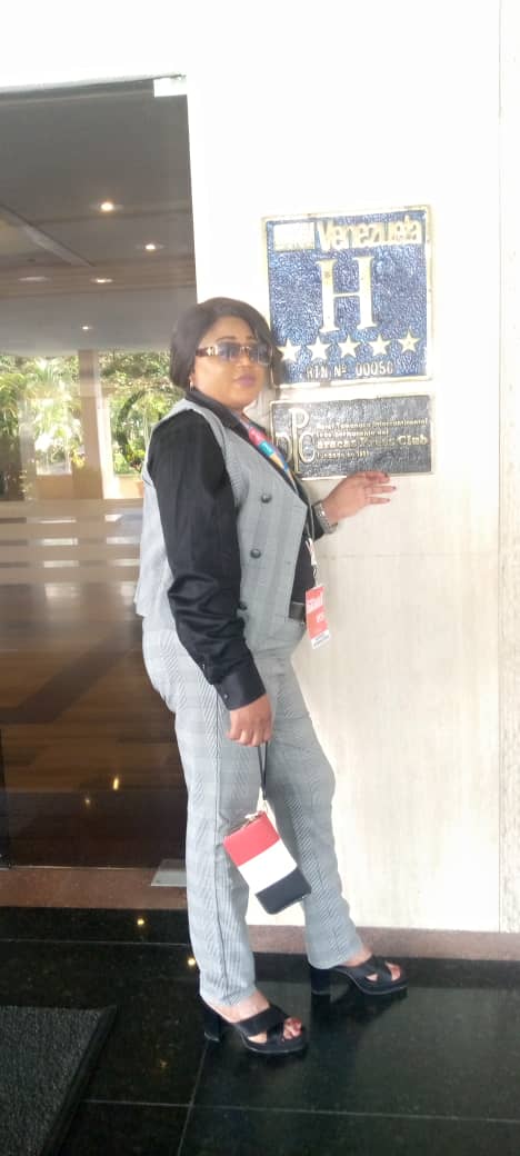 Camarade Julie sandwe, secrétaire provinciale Pcco au nord Kivu, présente au premier congrès antifasciste à Caracas